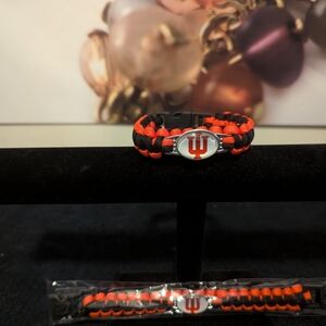 Indiana Hoosiers NCAA Paracord Bracelet. Unisex.